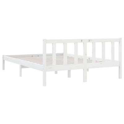 Bed Frame Honey Brown Solid Pinewood 160x200 cm
