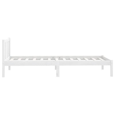 Bed Frame Black Solid Pinewood 160x200 cm