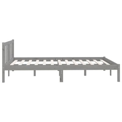 Bed Frame White Solid Wood Pine 180x200 cm King Size