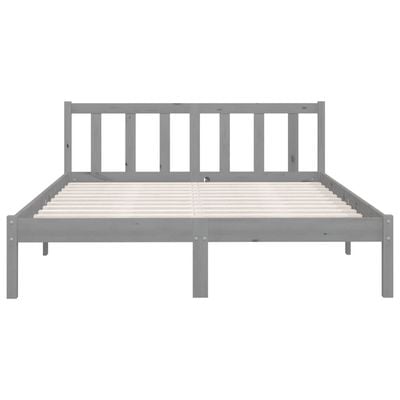 Bed Frame White Solid Wood Pine 180x200 cm King Size