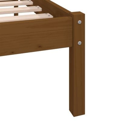 Bed Frame Solid Pinewood 200x200 cm