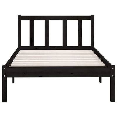 Bed Frame White Solid Pinewood 200x200 cm