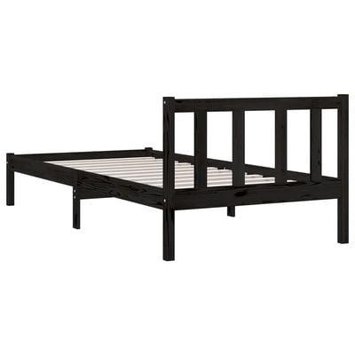 Bed Frame White Solid Pinewood 200x200 cm