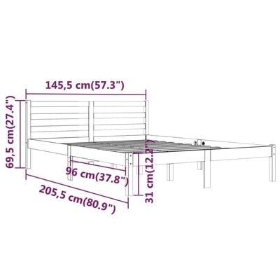 Day Bed Solid Wood Pine 90x200 cm Honey Brown