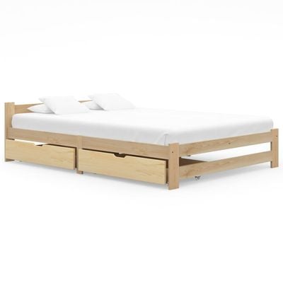 Day Bed Solid Wood Pine 120x200 cm White