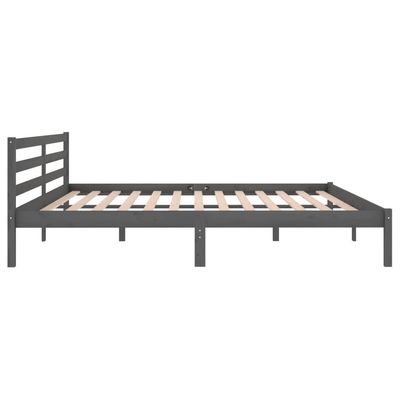 Day Bed Solid Wood Pine 120x200 cm Small Double Grey