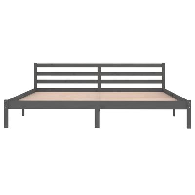 Day Bed Solid Wood Pine 120x200 cm Small Double Grey