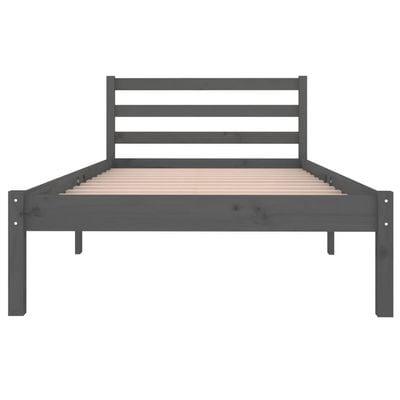 Day Bed Solid Wood Pine 120x200 cm Small Double Black