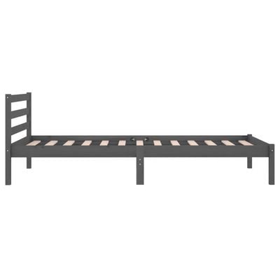 Day Bed Solid Wood Pine 120x200 cm Small Double Black