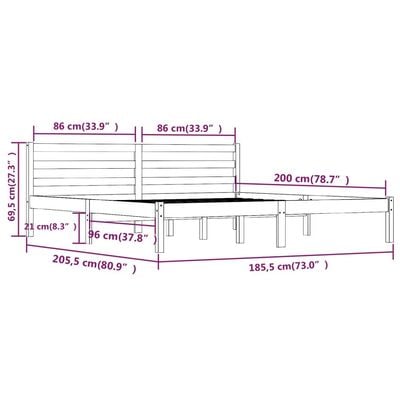 Day Bed Solid Wood Pine 140x200 cm Double