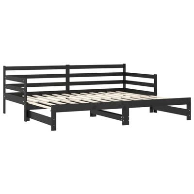 Day Bed Solid Wood Pine 160x200 cm Queen Size White