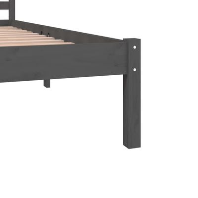 Bed Frame Solid Wood Pine 180x200 cm King Size