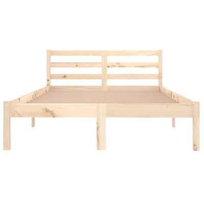 Bed Frame Solid Wood Pine 180x200 cm King White