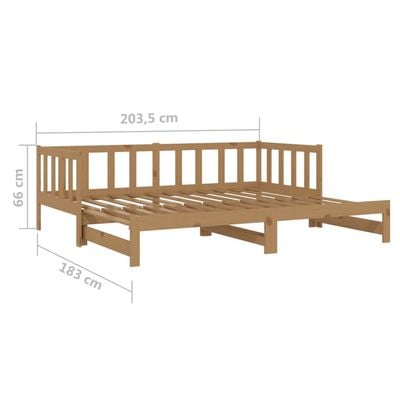 Bed Frame Solid Wood Pine 180x200 cm King Grey