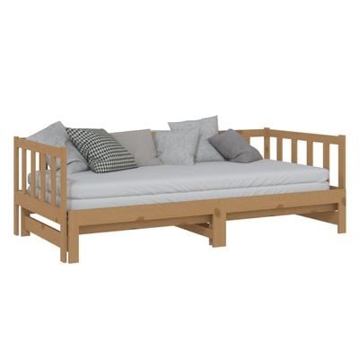 Bed Frame Solid Wood Pine 180x200 cm King Grey