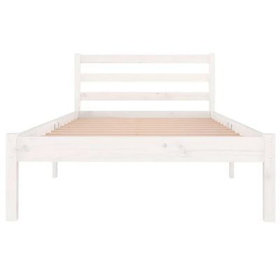 Bed Frame Solid Wood Pine 180x200 cm King Black