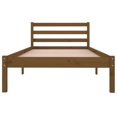 Day Bed Solid Wood Pine 200x200 cm Super King Honey Brown