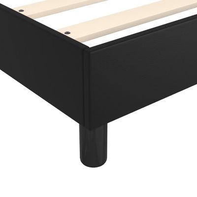Box Spring Bed Frame Black 180x200 cm King Faux Leather