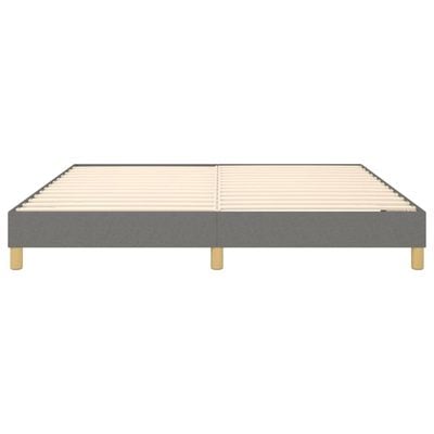 Box Spring Bed Frame Light Grey 180x200 cm King Fabric