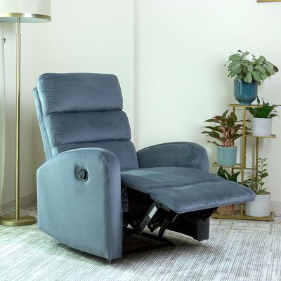 Home Canvas Siena Manual Recliner Grey