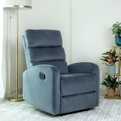 Home Canvas Siena Manual Recliner Grey