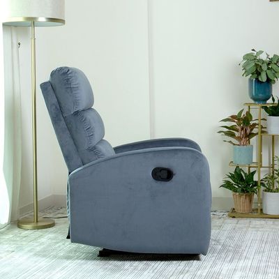 Home Canvas Siena Manual Recliner Grey