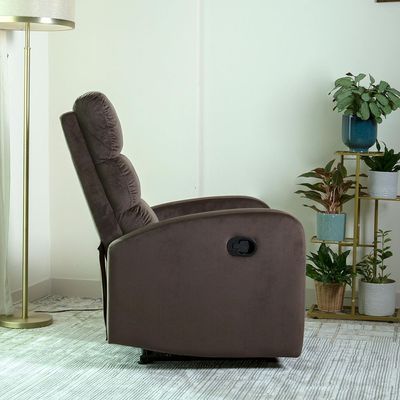 Home Canvas Siena Manual Recliner Blue