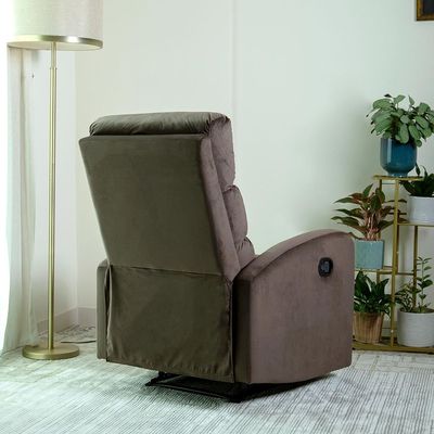 Home Canvas Siena Manual Recliner Blue