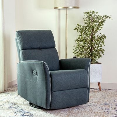 Home Canvas Parma Manual Recliner Dark Grey