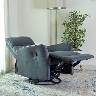 Home Canvas Parma Manual Recliner Dark Grey