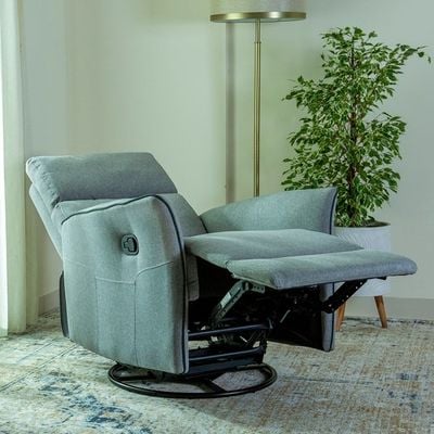 Home Canvas Parma Manual Recliner Light Grey