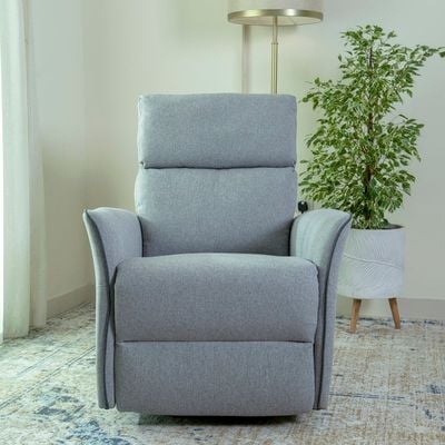 Home Canvas Parma Manual Recliner Light Grey