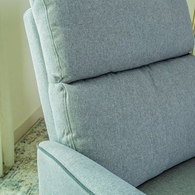 Home Canvas Parma Manual Recliner Light Grey