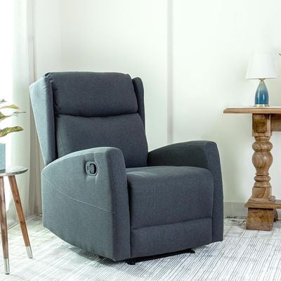 Home Canvas Verona Manual Recliner Dark Grey