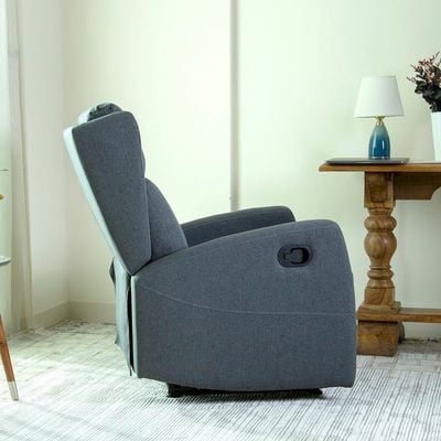 Home Canvas Verona Manual Recliner Dark Grey