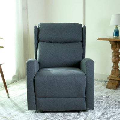 Home Canvas Verona Manual Recliner Dark Grey