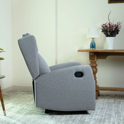 Home Canvas Verona Manual Recliner Light Grey