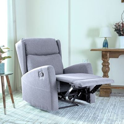 Home Canvas Verona Manual Recliner Light Grey