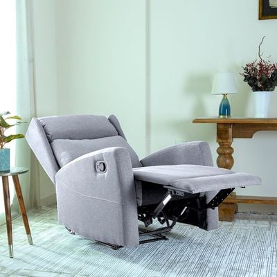 Home Canvas Verona Manual Recliner Light Grey