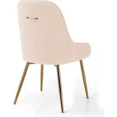 Wooden Twist Echelon Modern Cafe Dining Chair Wih Metal Legs