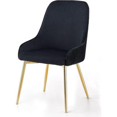 Wooden Twist Echelon Modern Cafe Dining Chair Wih Metal Legs