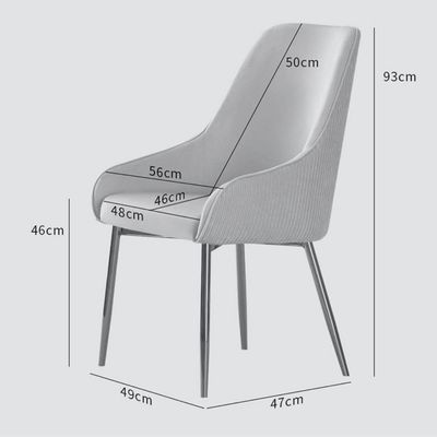 Wooden Twist Echelon Modern Cafe Dining Chair Wih Metal Legs