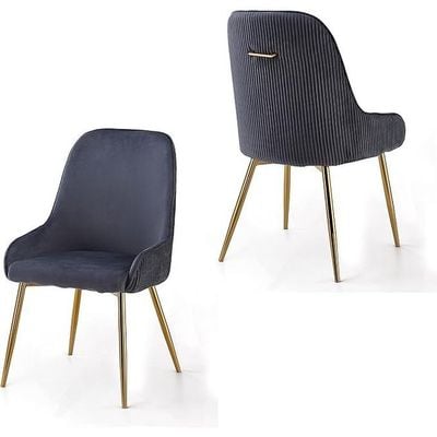 Wooden Twist Echelon Modern Cafe Dining Chair Wih Metal Legs