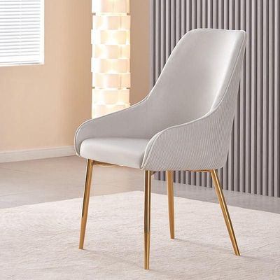 Wooden Twist Echelon Modern Cafe Dining Chair Wih Metal Legs