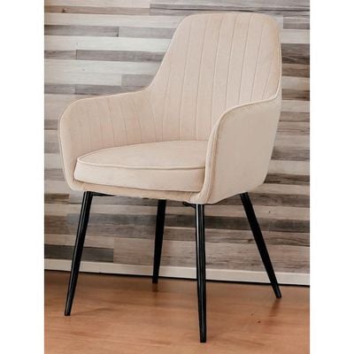 Wooden Twist Grievous Modern Cafe Dining Chair Metal Legs