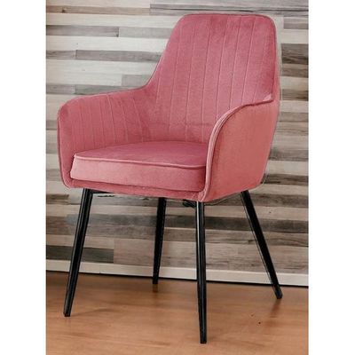 Wooden Twist Grievous Modern Cafe Dining Chair Metal Legs