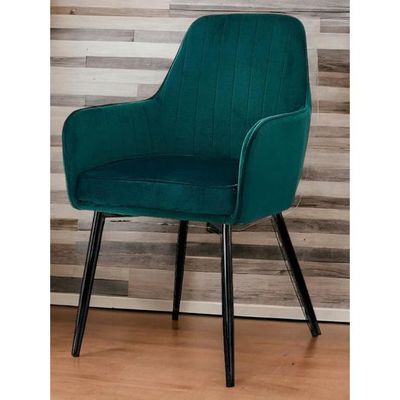 Wooden Twist Grievous Modern Cafe Dining Chair Metal Legs