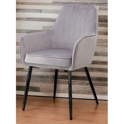 Wooden Twist Grievous Modern Cafe Dining Chair Metal Legs