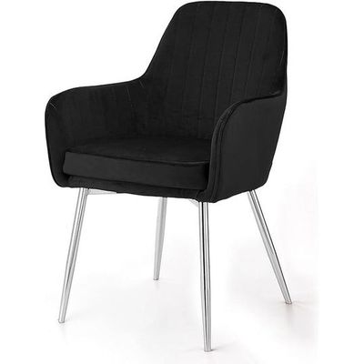 Wooden Twist Aureate Modern Cafe Dining Chair Metal Legs