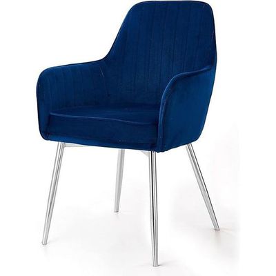 Wooden Twist Aureate Modern Cafe Dining Chair Metal Legs